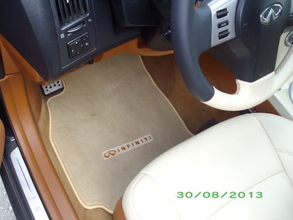 Ворсовые коврики на Infiniti FX I 2003 - 2008 в Новороссийске