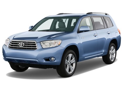 Ворсовые коврики на Toyota Highlander II 2007 - 2013 в Новороссийске