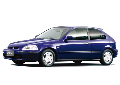 Ворсовые коврики на Honda Civic VI 3d 1995 - 2001 в Новороссийске