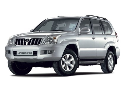 Ворсовые коврики на Toyota Land Cruiser Prado 120 2002 - 2009 в Новороссийске
