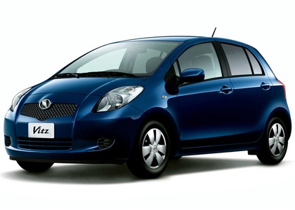 Ворсовые коврики на Toyota Vitz II 2005 - 2010 в Новороссийске