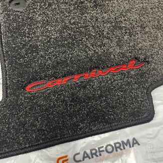 Ворсовые коврики на KIA Carnival IV 7 мест без оттоманок 2020&nbsp;-&nbsp;2026 в Новороссийске