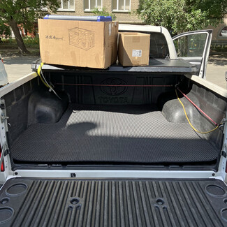 Ворсовые коврики на Toyota Hilux VII 2008 - 2015 в Новороссийске Ворсовые коврики на Toyota Hilux VII 2008 - 2015 в Новороссийске