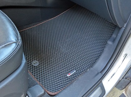 Ворсовые коврики на Hyundai Santa Fe III 2012 - 2019 в Новороссийске