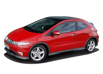 Ворсовые коврики на Honda Civic VIII 3d 2006 - 2011 в Новороссийске