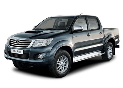 Ворсовые коврики на Toyota Hilux VII 2008 - 2015 в Новороссийске